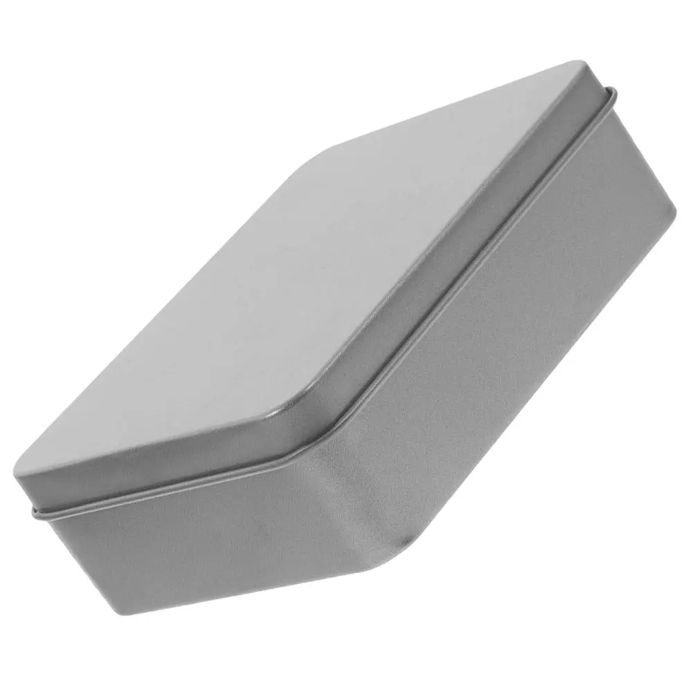 

Tin Box Rectangular Metal Storage Can for Candies Gifts Trinkets Strong Material Secure Lid Mini Containers Decorative Tins