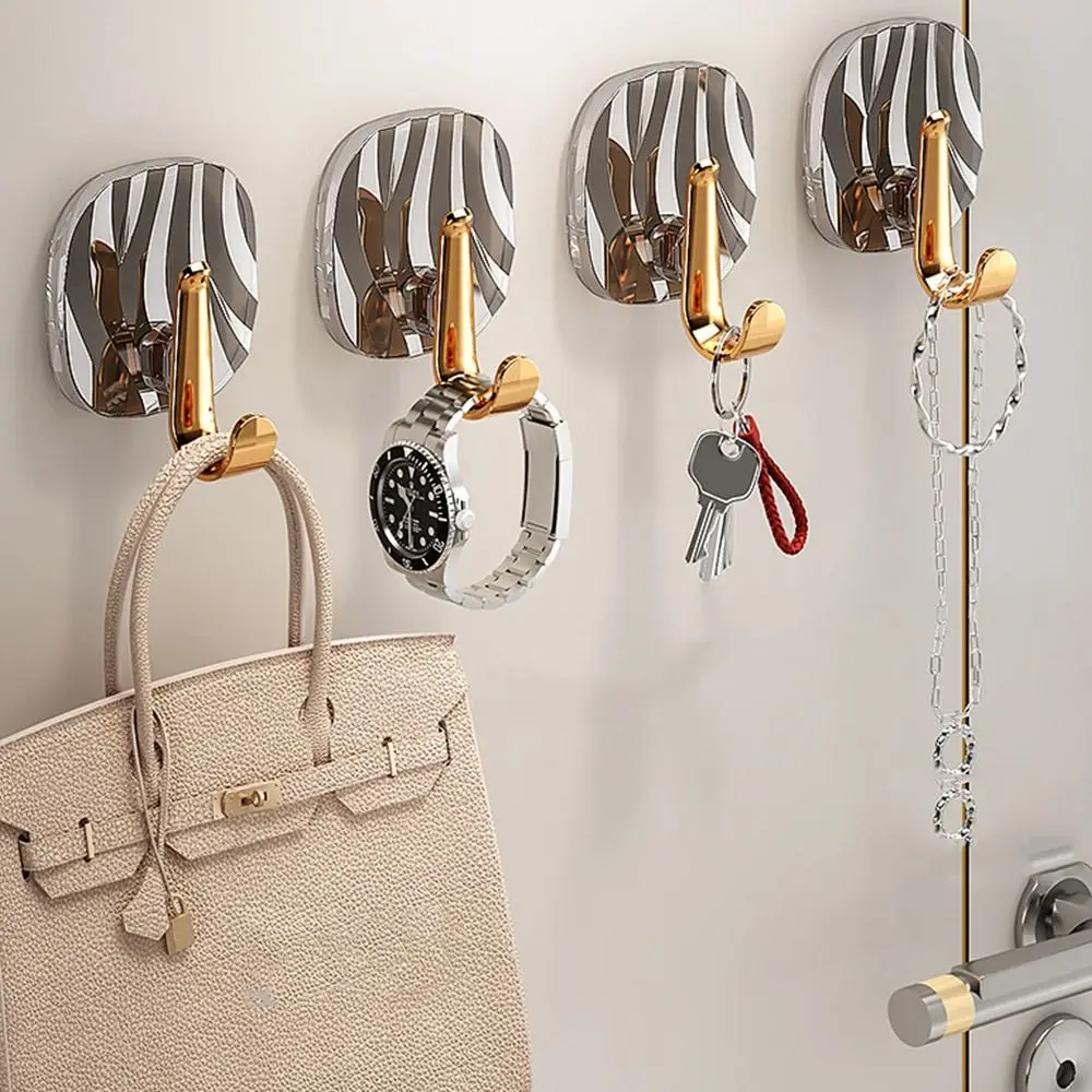 

4 шт. настенных крючков для ванной комнаты, роскошные, самоклеящиеся, без сверления, с высокой несущей способностью