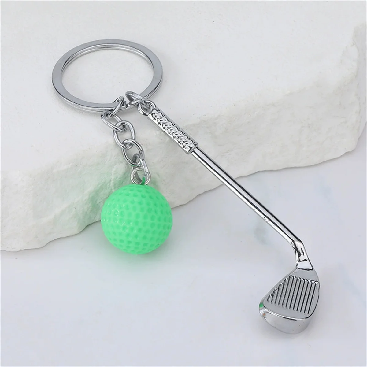 Simulations-Golf-Schlüsselanhänger-Tasche, personalisierter Anhänger, Mini-Sportausrüstung, Ballzubehör, Freundschafts-, Paar-, Party- und Urlaubsgeschenk – Detail 4