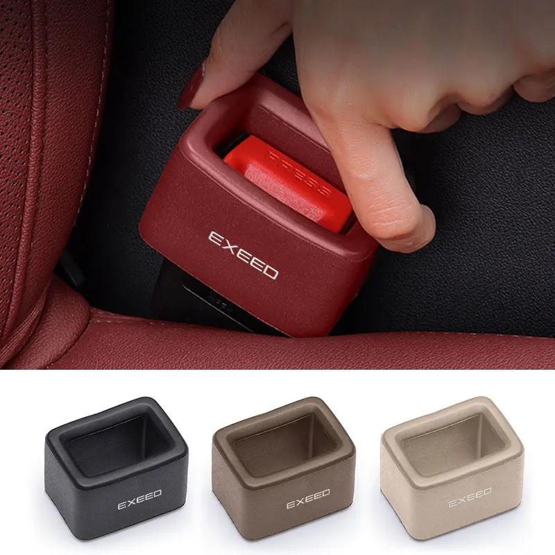 Car Safety Belt Buckle Cover For Chery Exeed LX VX TXL RX Seat Belt Button Anti-collision Protection Cover Interior Modification