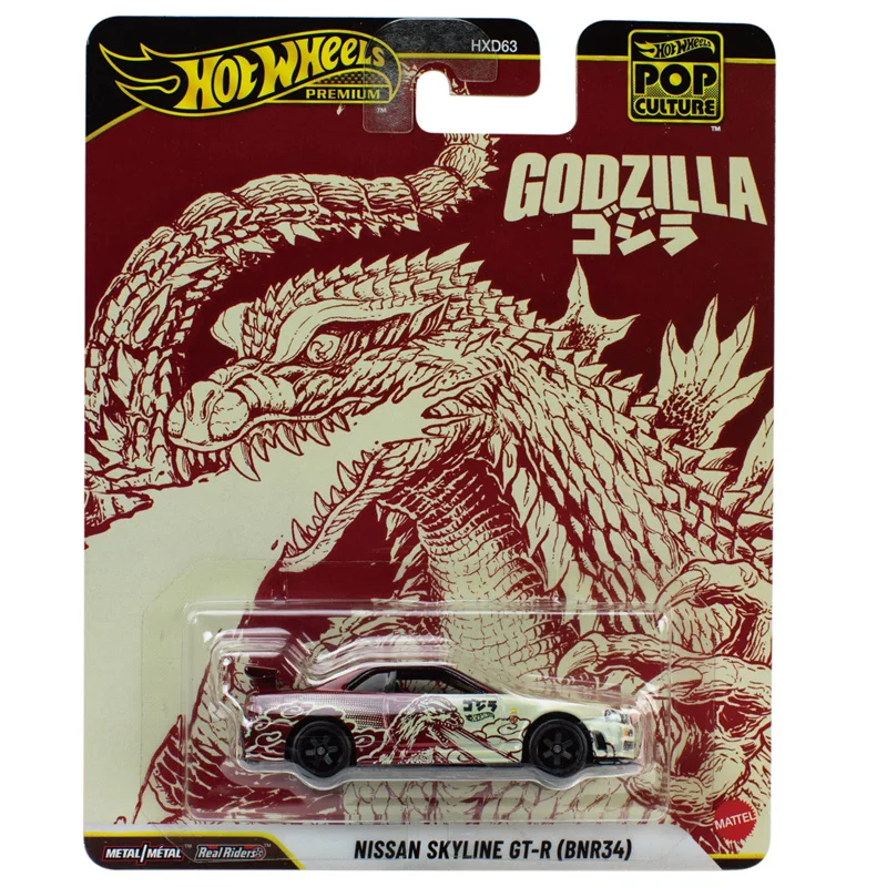 [Hotwheels] Genuine In Stock  Entertainment Culture Hxd63 2025 Strange Stories Bmw Godzilla R34 Hotwheels Collector Fan'S Gifts