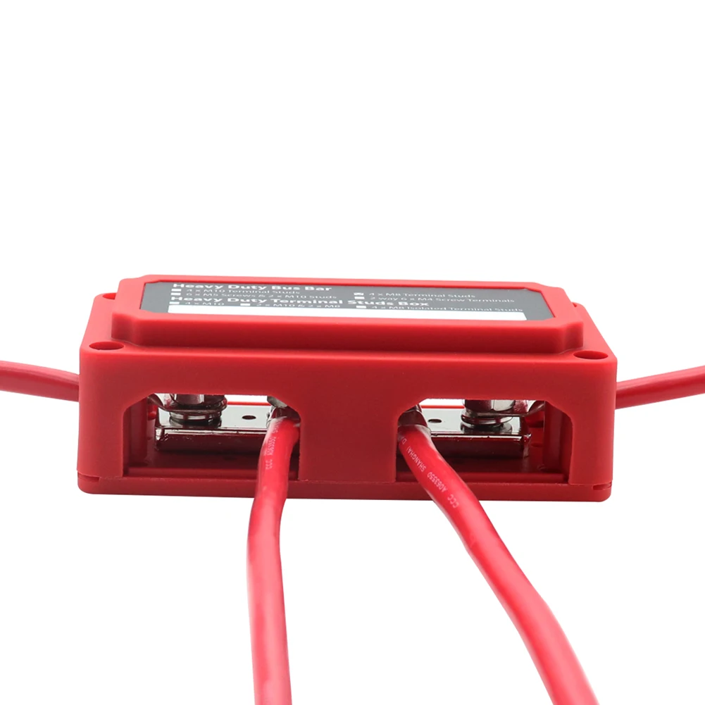 

300A Busbar Cable Organizer Box 4 Way 48V Terminal Bus Bar for Ships Yachts
