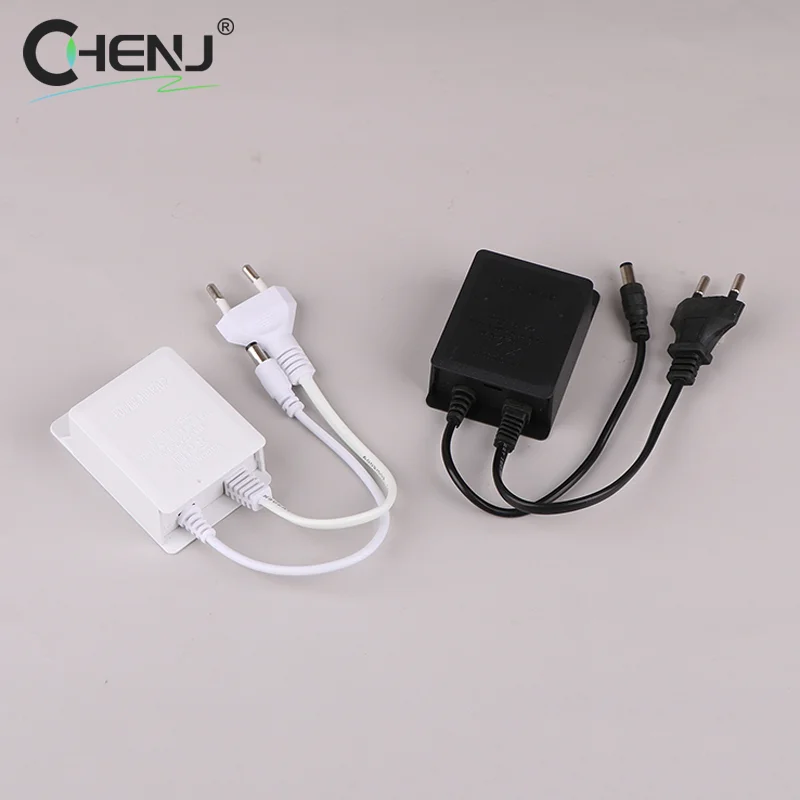 AC 220V Ingang DC 12V Uitgangsvoeding EU Plug Outdoor Waterdichte Power Adapter Oplader Voor CCTV Beveiliging AHD Analoge Ip Camera