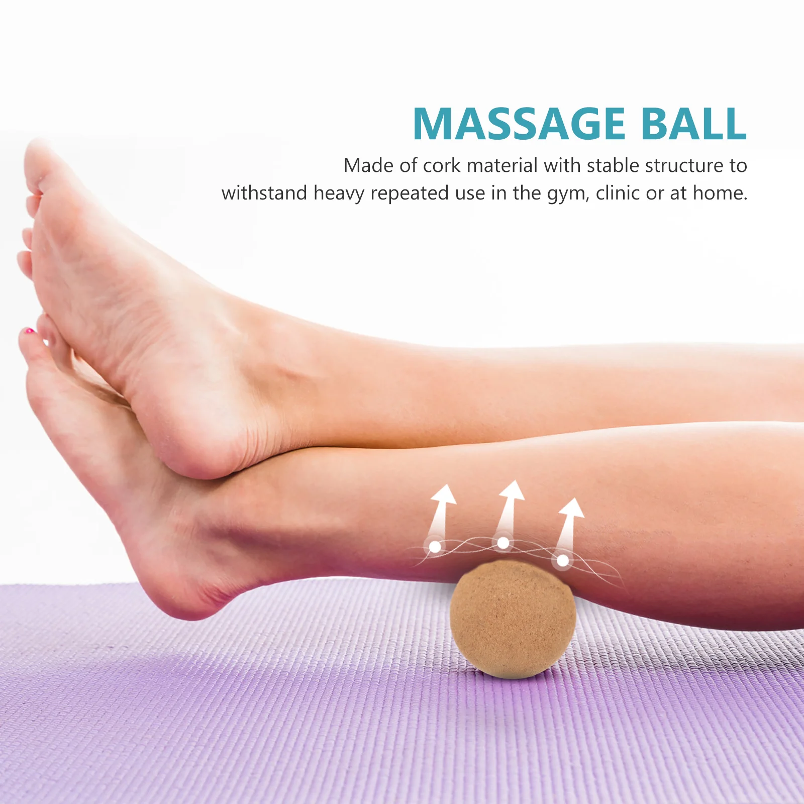 Cork Yoga Pillar Supplies 95*15cm Neck Massager Balls for Feet Fitness Bolsters