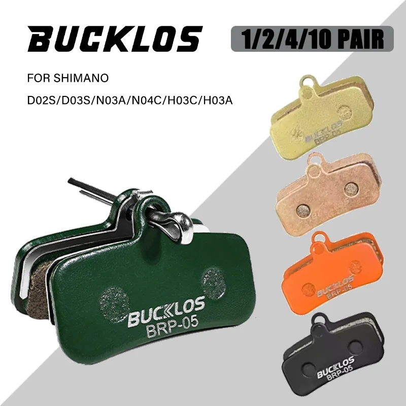 BUCKLOS Fahrrad-Hydraulikbremsbeläge für SHIMANO D02S/D03S MTB Fahrrad-Scheibenbremsen Verschleißfeste Langlebige Bremsbeläge Fahrradteile