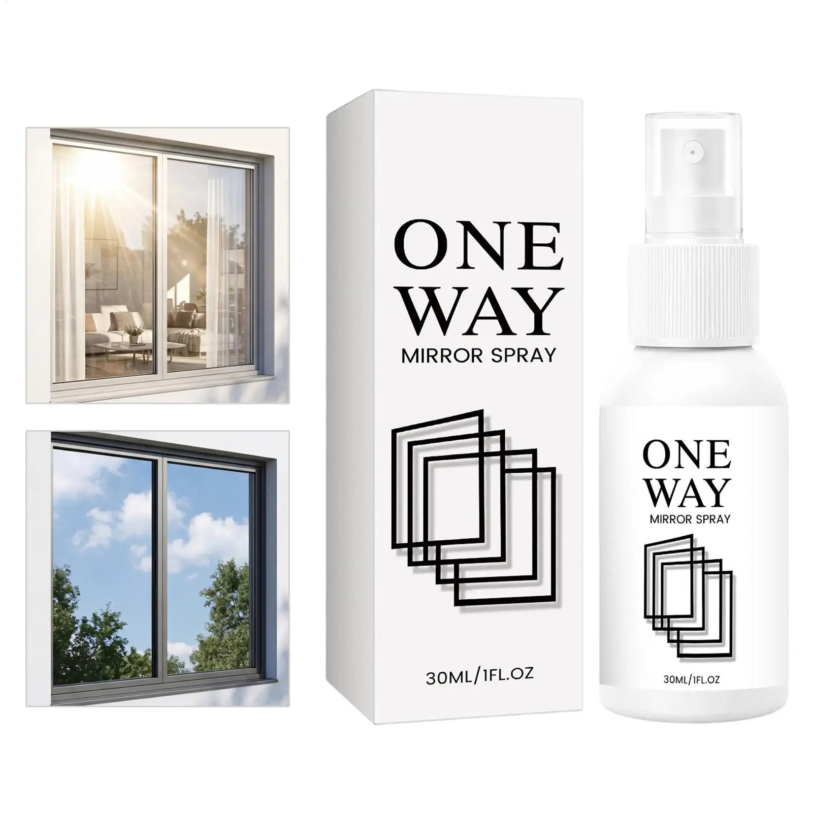 Window Cleaner Coating Anti-Glare Cleaning Mist Home Reflective Window Tint Spray for Home Kitchen Bedroom Bathroom Office