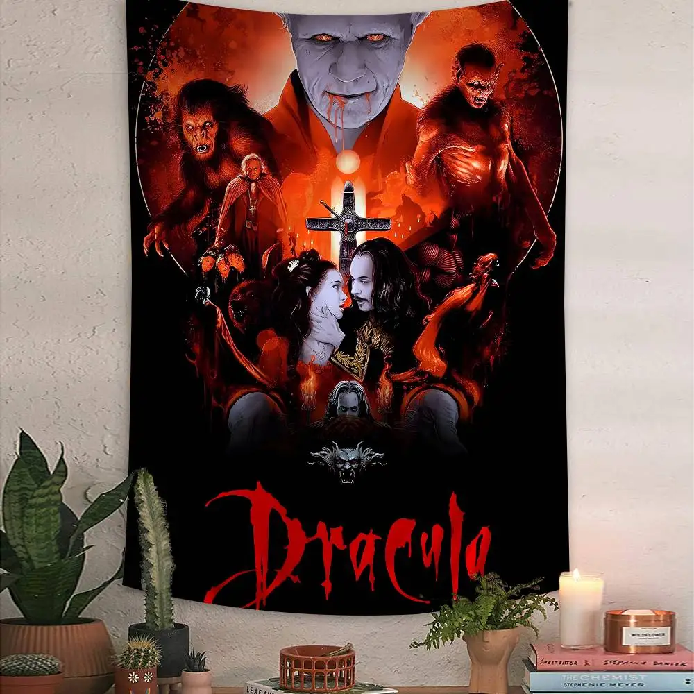 الرعب مصاص دماء فيلم دراكولا 1992 خمر نسيج ملون الجدار الشنق الهبي زهرة جدار السجاد المسكن ديكور جدار ديكور فني