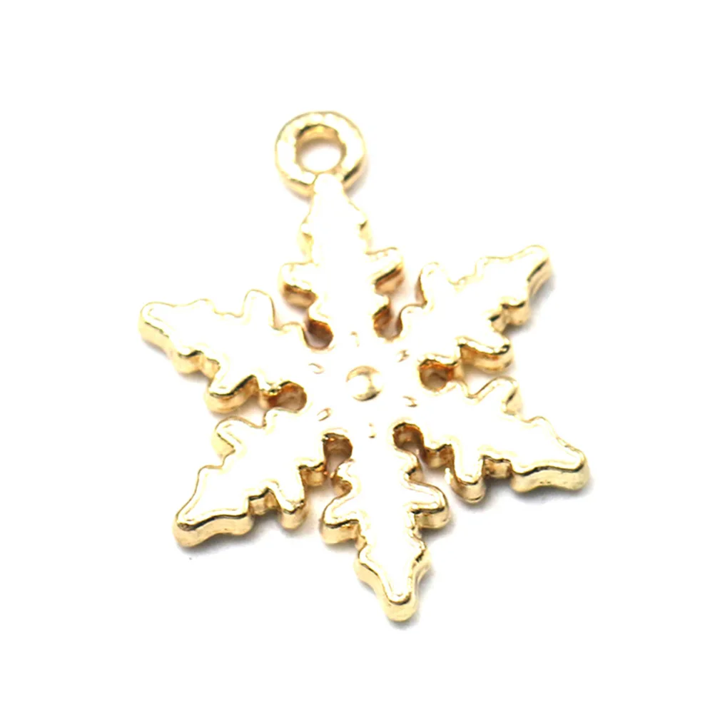

10Pcs Snowflake Pendants Alloy DIY Charm Set for Jewelry Making Crafts Fashion Necklace Bracelet Accessory Gift
