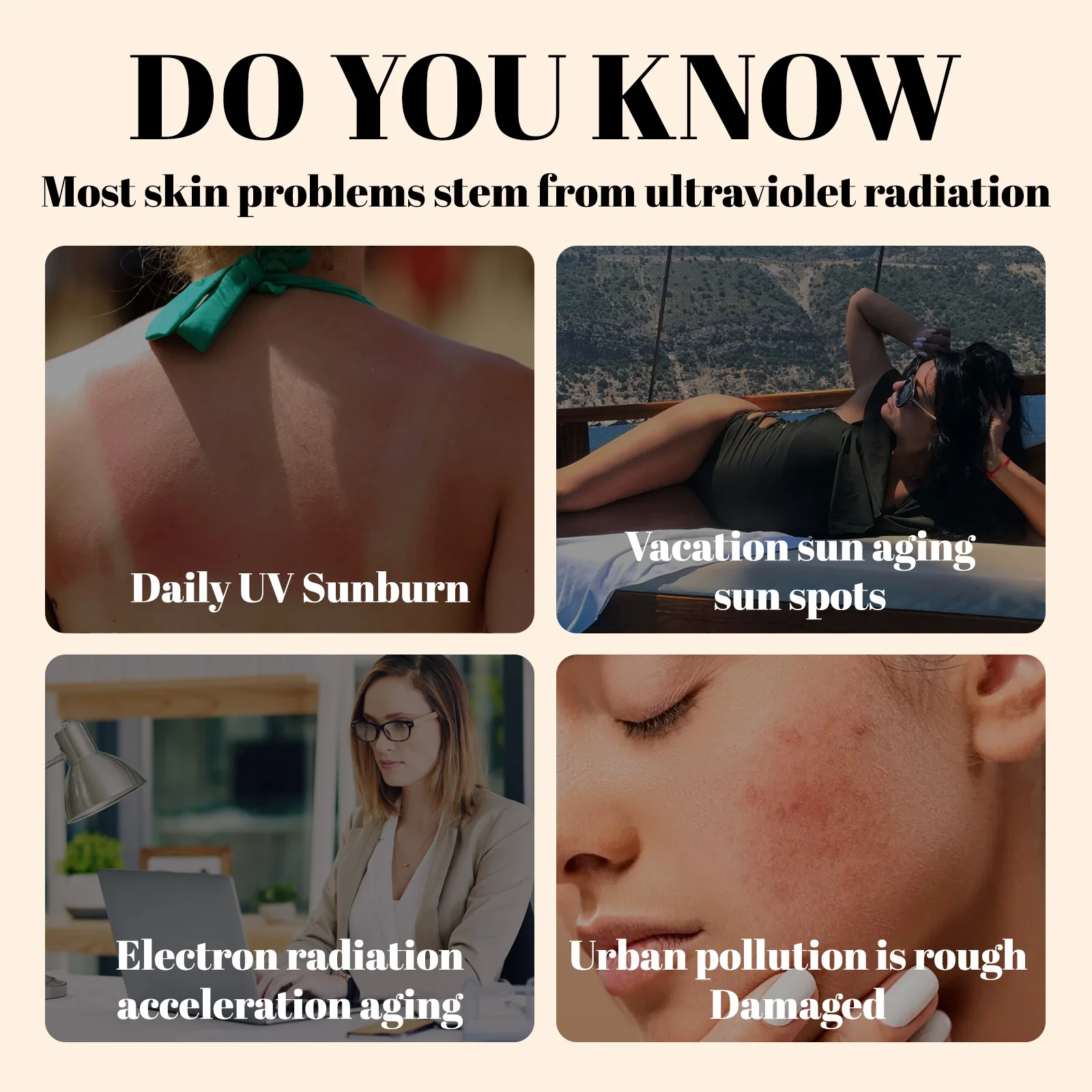 GROEL ライトスペクトラム補正メイクアップベース - カラーミミッキングテクノロジー搭載の保湿日焼け止めコンシーラーファンデーション、30g