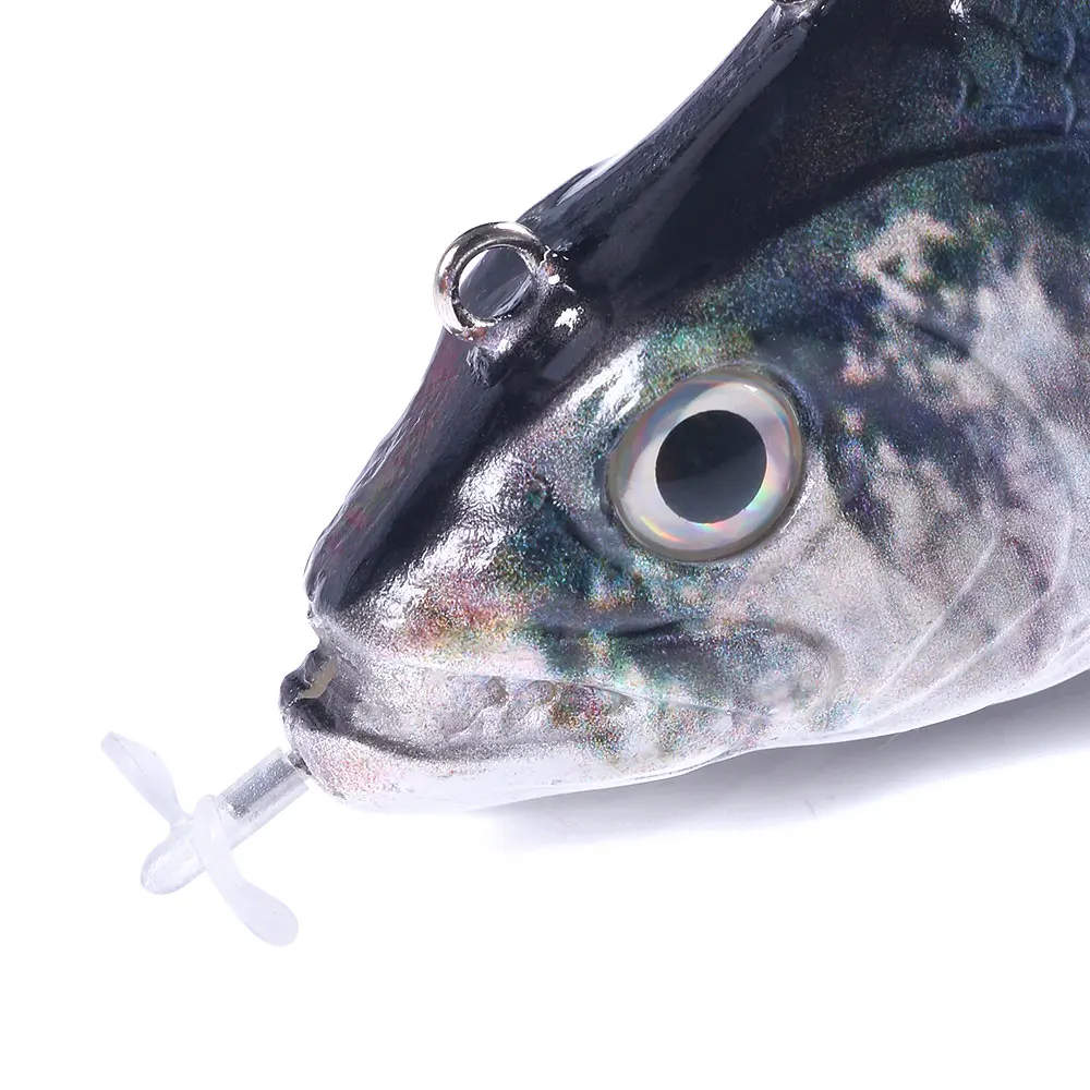 2026  15CM 54G Robotic Fishing Lure Rechargeable Swimming Wobbler for Carp for Ocean River Boat Fishing 4-Segment Target