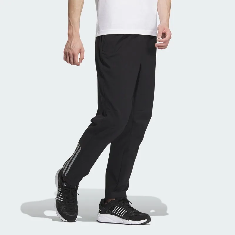 Adidas Breathable Mesh Relaxed Waist Straight Leg Slant Pockets Cycling TrousersJG8518