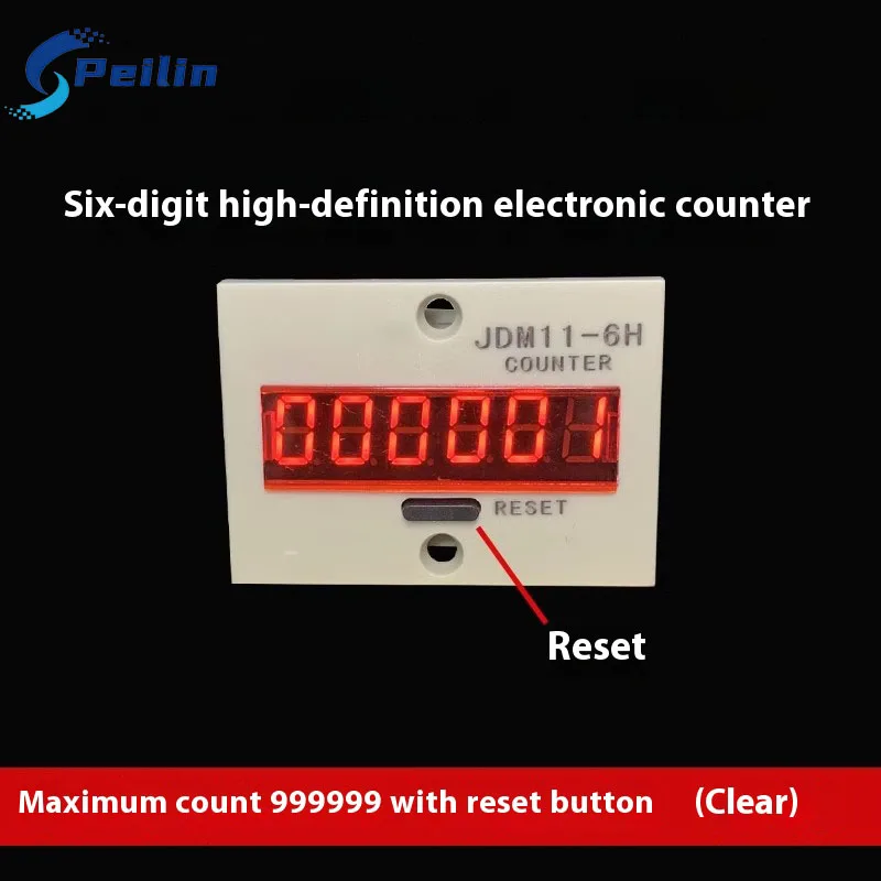 عداد شاشة ديجيتال إلكترونية مكون من 6 أرقام JDM11-6H خط تجميع عد الجهد الكهروضوئي عد الاستشعار