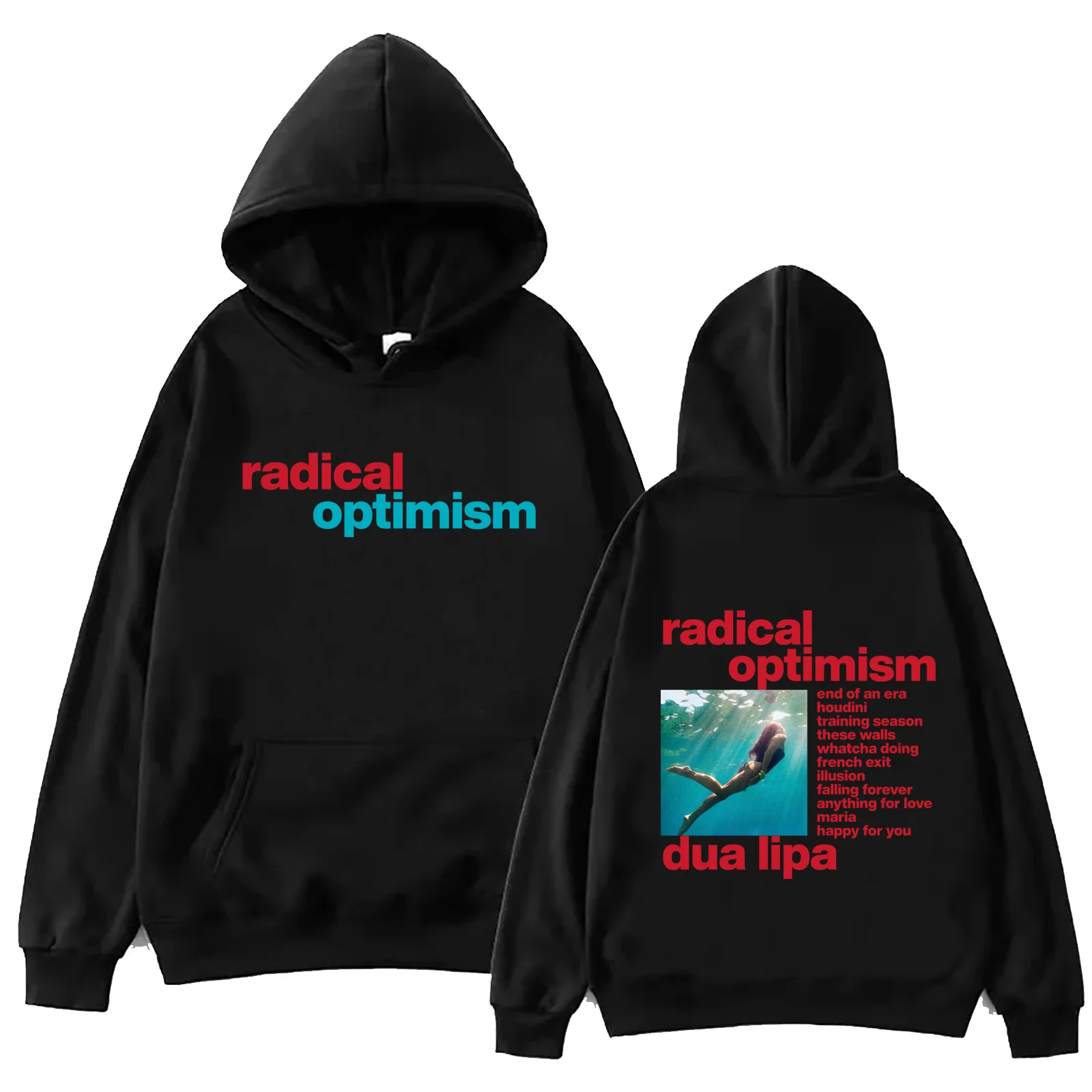 Dua Radical Optimism 2024 Hoodie Lipa Harajuku Hip Hop Pullover Tops Fans Gift