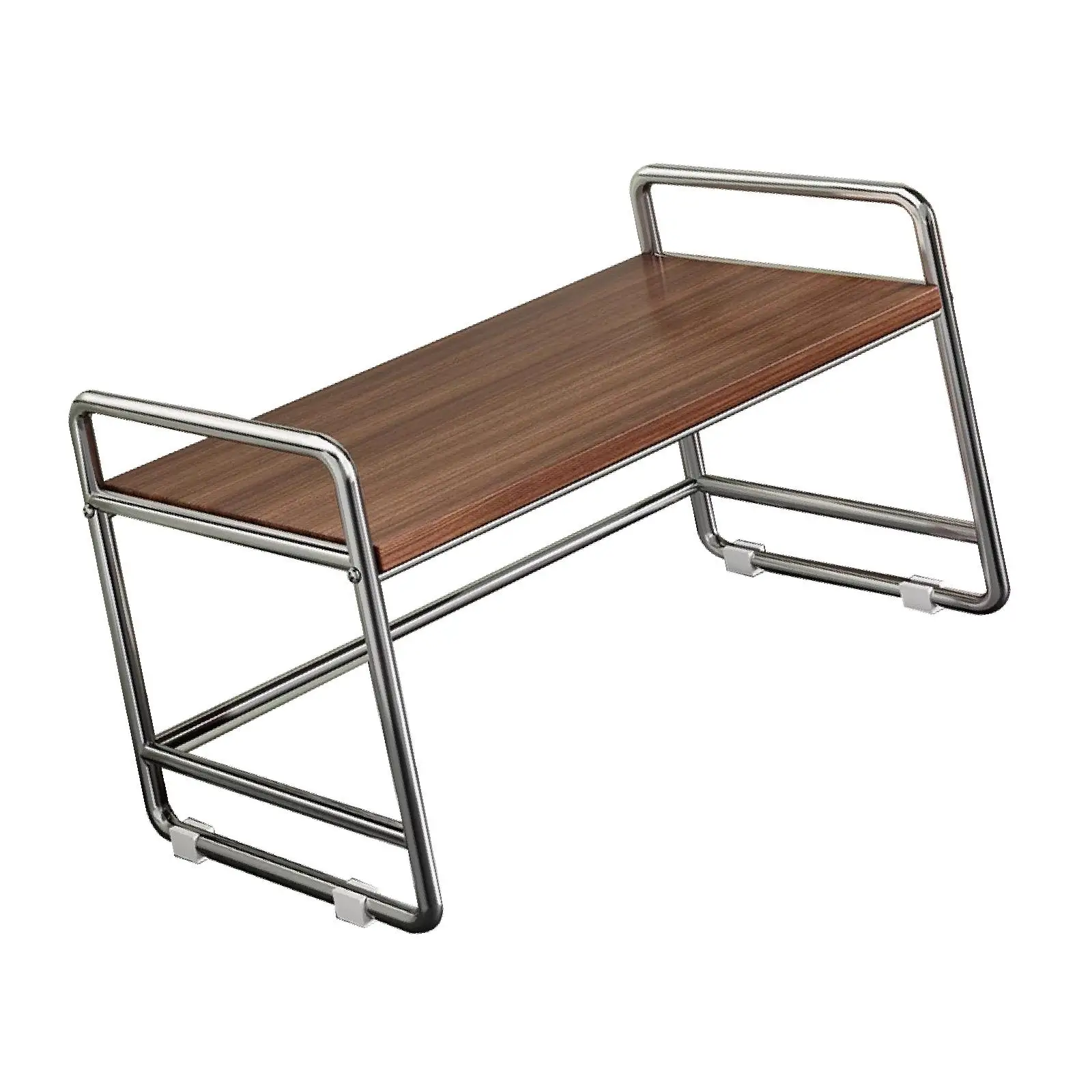 Printer Stand Desktop Storage Rack 2 Tiers Tabletop Organizer Printer Rack Desk Organizer Shelf for Fax Machine Memo Pads