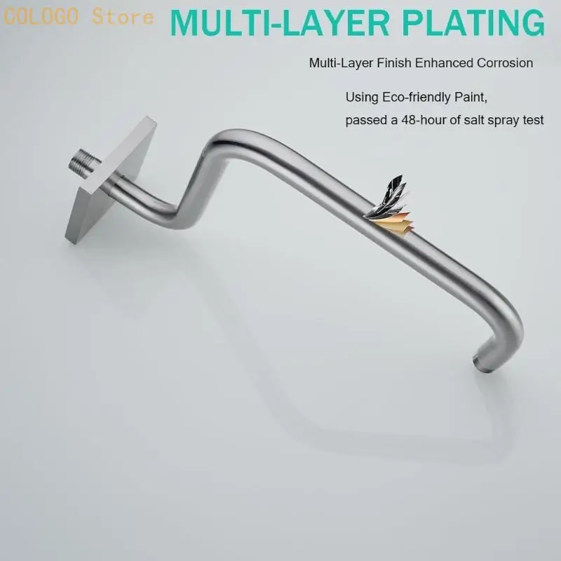 Bathroom Shower Arm Replacement Pipe with Arched Profile D0LD