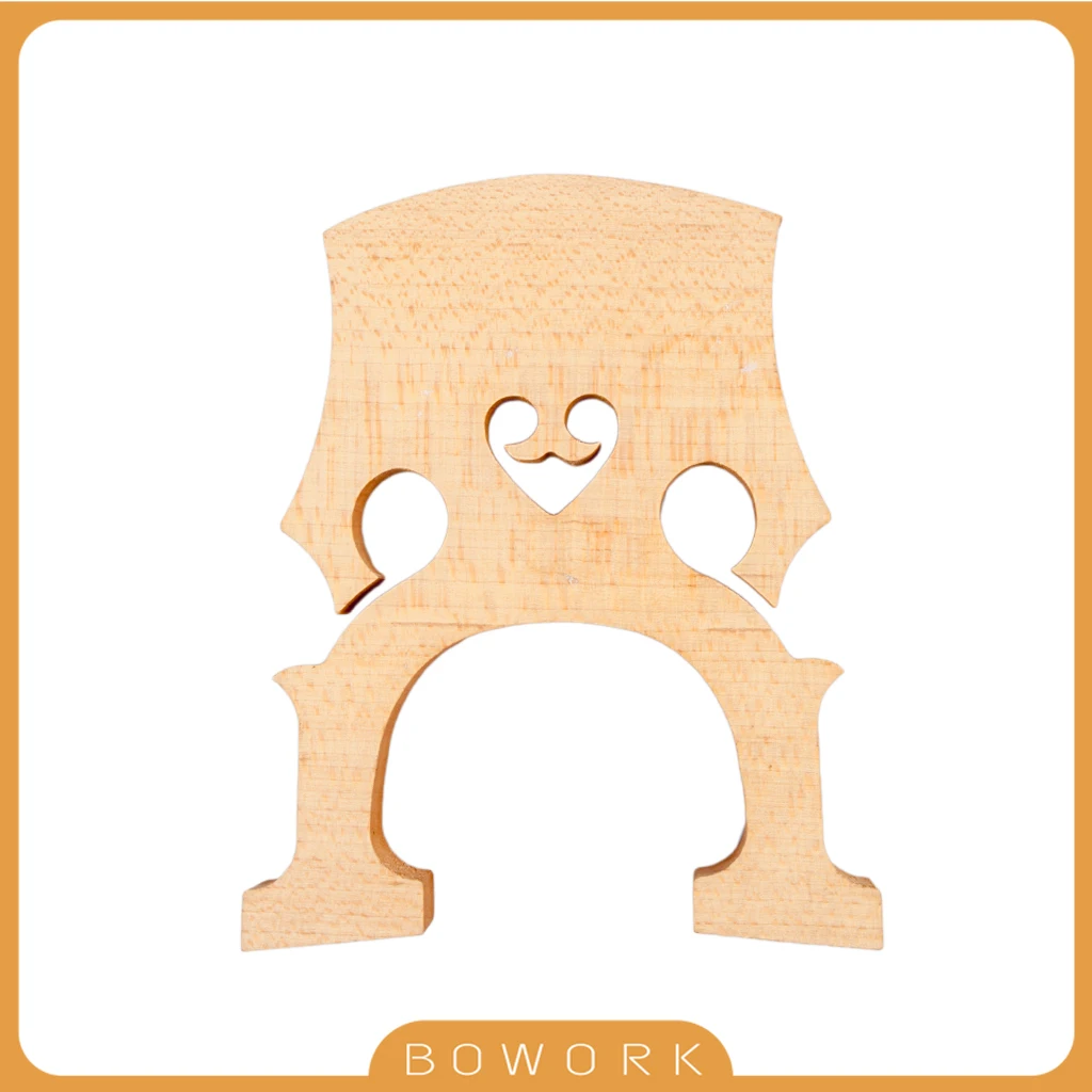 

4/4 3/4 1/2 1/4 1/8 Cello Bridge Exquisite Aged Natural Dry Maple Wood French Style Cello Parts For Acoustic Cello DIY Builder