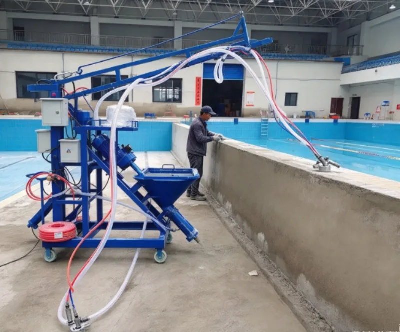High Quality Standards GRC Fiberglass Spraying Machine With Spiral Rod And Stepless Speed Regulation For Clubhouse Bridge