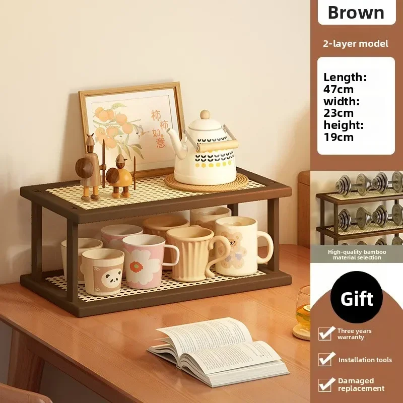 Multi-functional Desktop teacup, water cup, coffee cup, tea set, storage, cup holder on the table, shelf, countertop cup rack