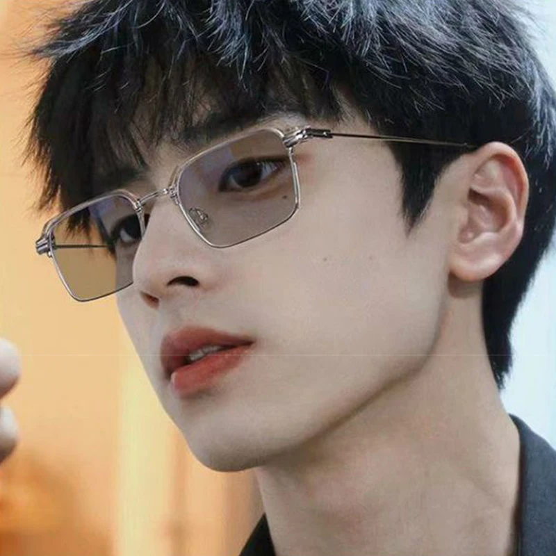 خمر النظارات الشمسية مربع اللونية النساء الرجال مستطيل نظارات شمسية الإناث النظارات المضادة للضوء الأزرق للذكور الإناث النظارات