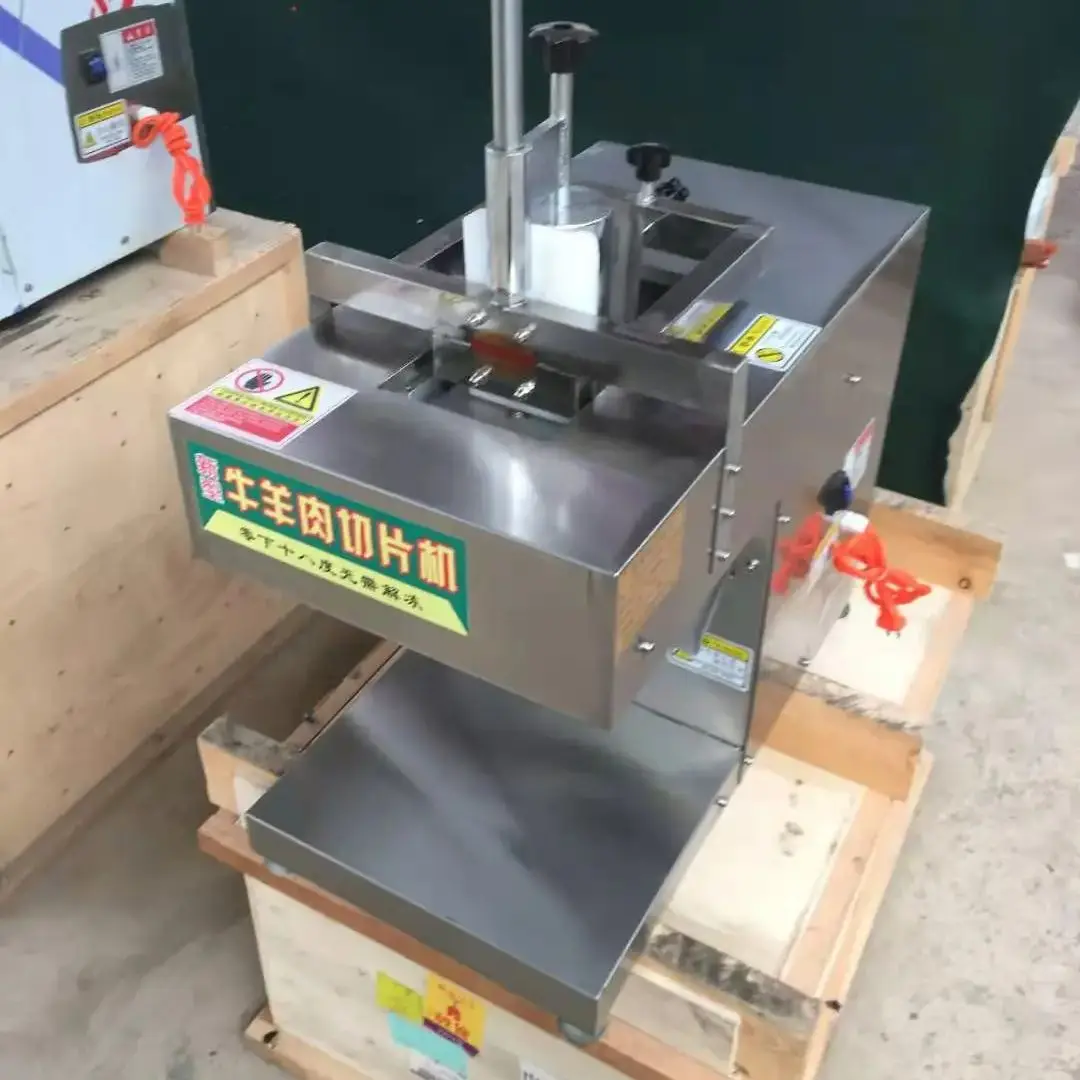 

Automatic Stainless Steel Electric Freezing Meat Slicer Cut Lamb Roll Mutton Beef Sausage Bacon Flaker Forming Making Machine