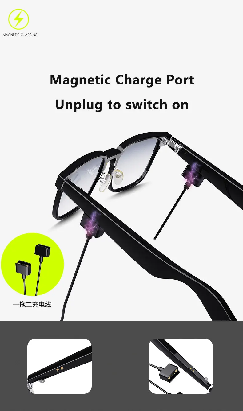 Kx31 Bluetooth умные очки мужские и женские наушники музыкальные беспроводные солнцезащитные очки с защитой от синего света подходят для игр вождения путешествия