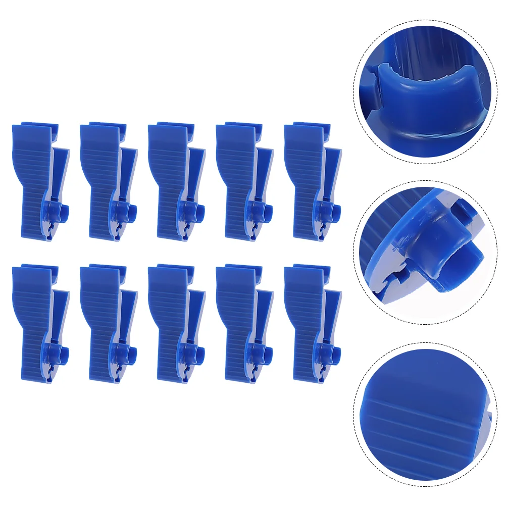 10 Pcs Permeable Pipe Clamp Dialysis Clips Peritoneal Accessories Tubing Fix Tool Holder Clamps