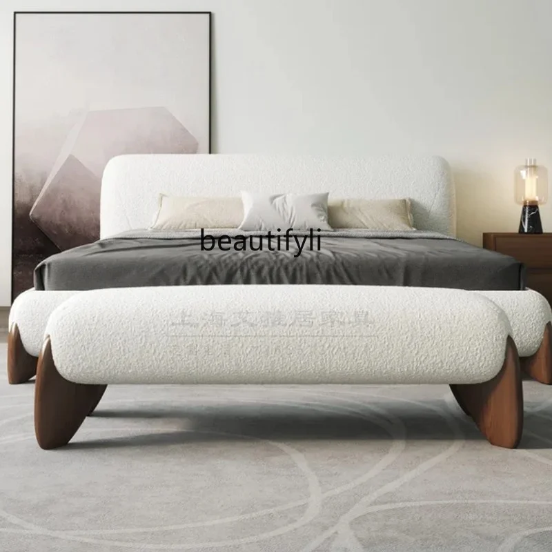 Nordic Minimalist Designer Living Room Sofa Rest Bench Mid-Ancient Cream Style Bedroom Tailstock Shoe Change Stool