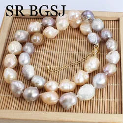 10-11mm Genuine Natural Freshwater Purple Pearl Short Chokers Necklace for Women Jewelry Mother's Day Gift 18inch