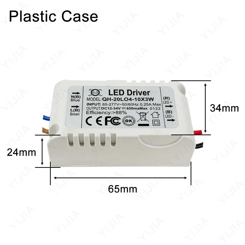 Imagem -04 - Driver de Led dc 1839v 3060v 3985v 900ma 600ma 420ma 300ma Transformador de Iluminação para Fonte de Alimentação 7w 10w 12w 15w 18w 20w