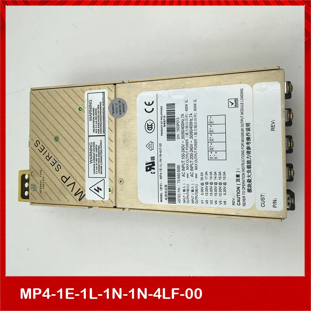 

For ASTEC MP4-2E-1L-4LF-00 MP4-1E-1L-1L-1N-1N-00 600W Work Good