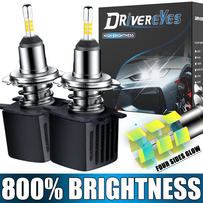 

2x H7 LED Car Headlight Canbus 3D 360 CSP Chip Led H4 H1 H11 H8 HB3 9005 HB4 9006 H9 Automobile Hi/Lo Dual Beam Fog Lamp 12V 24V