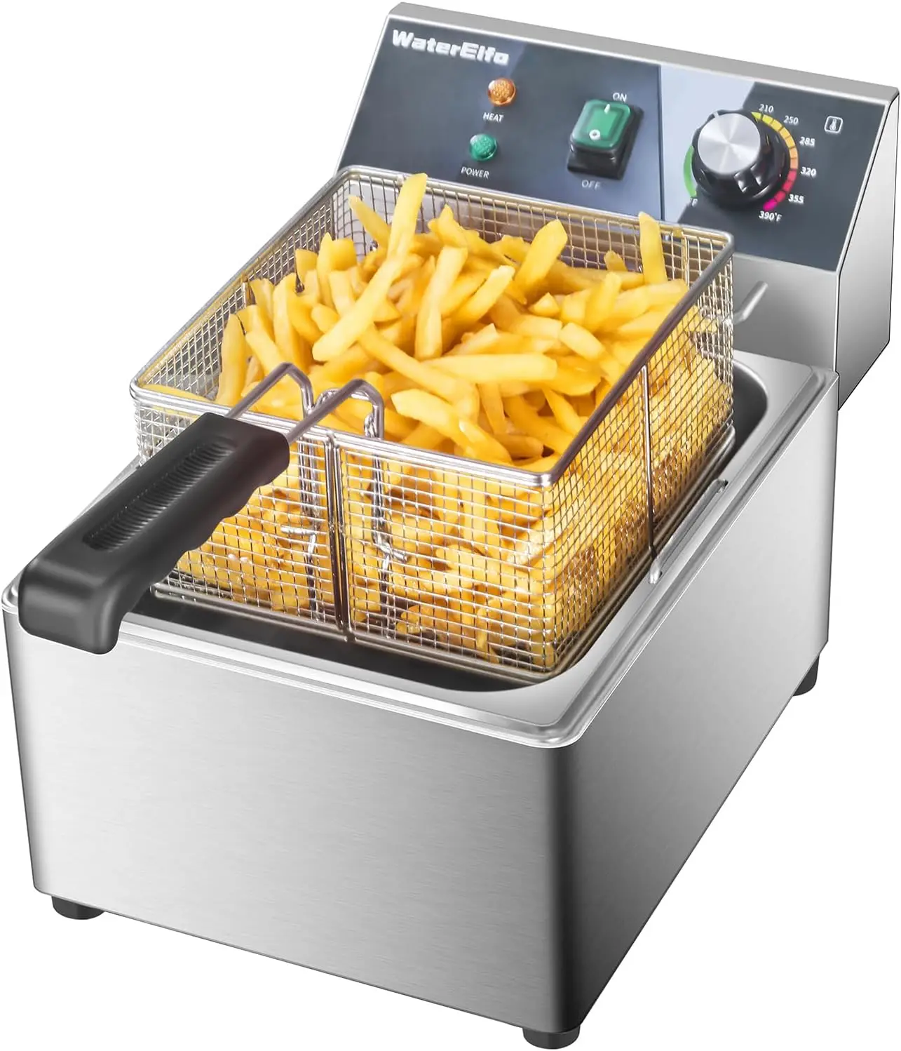 ^Electric Deep Fryer Commercial Deep Fryer With Basket 1800W Pounds Troperature Control and Timer Large capacity fryers