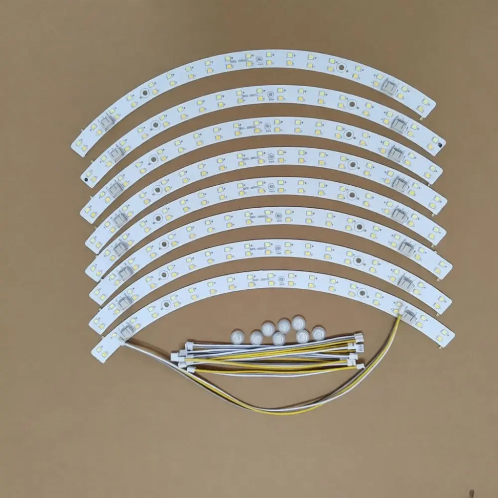 Ceiling Fan Light LED Module Arc Replacement Strip Optical Lens Design Dimmable High Lumen Lighting Parts For Home Decor