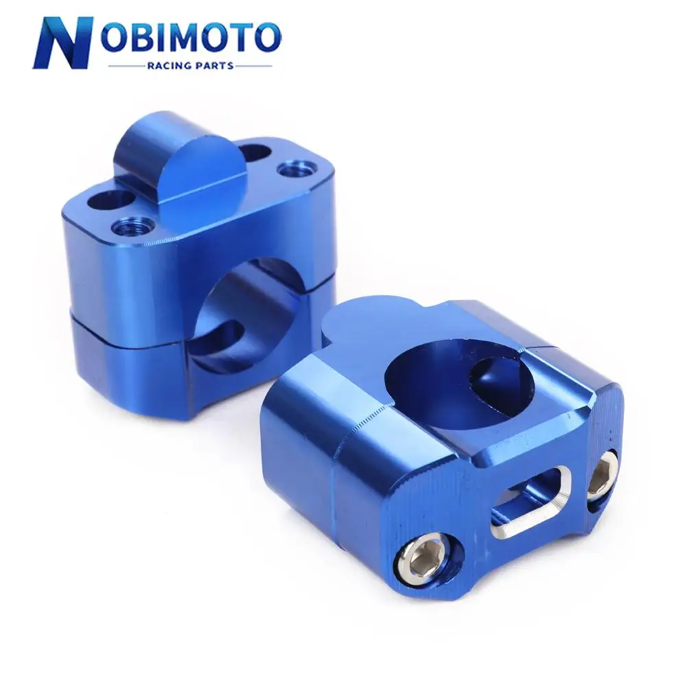 CNC Aluminum 22mm 28mm Off Road Motorcycle Bar Clamps Handlebar Risers Adapter For 7/8" 1-1/8 Pit Dirt Motorbike image 5