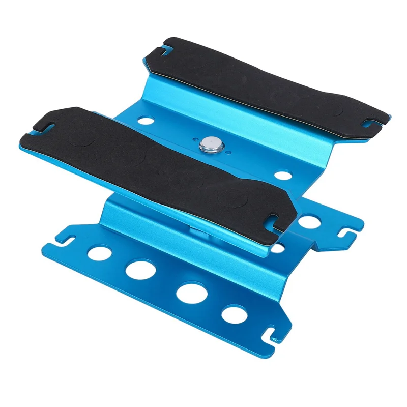 Daily 2X Metal RC Car Workstation Work Stand Repair 360 Degree Rotation For 1/8 1/10 1/12 1/16 Scale Models,Blue