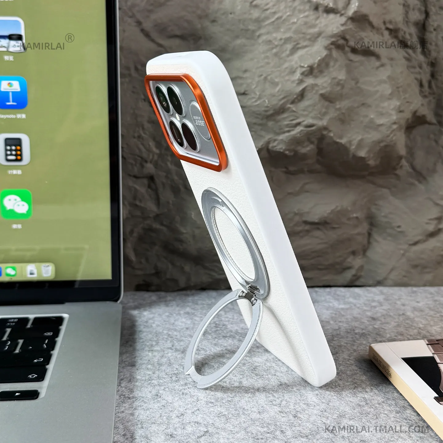 Etui do Poco F9 F8 Ultra Pro Simple 360 °   Magnetyczny obrotowy uchwyt, metalowy pierścień na obiektyw, przycisk, etui z PU skóry, odporne na wstrząsy. — zdjęcie produktu 6