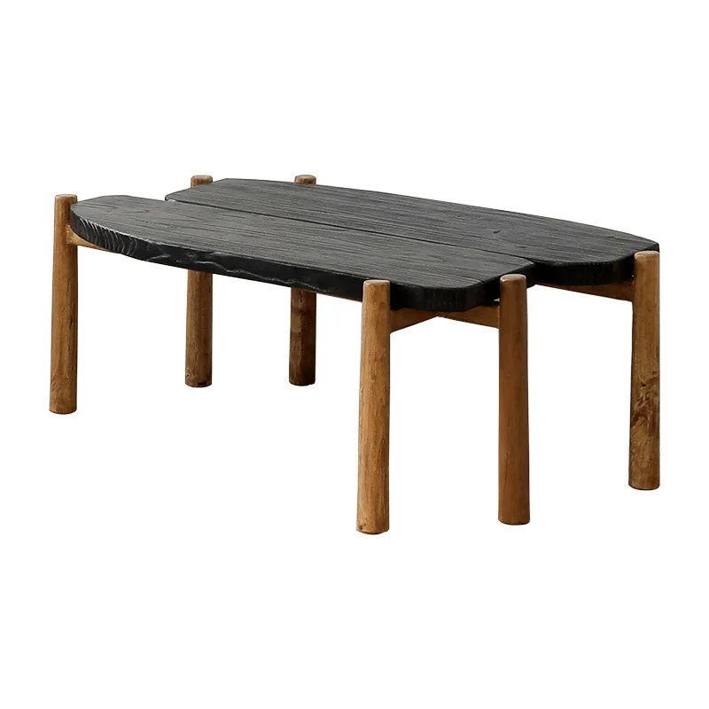 Solid wood living room coffee table, minimalist coffee table, Zen tea table, homestay furniture, small table