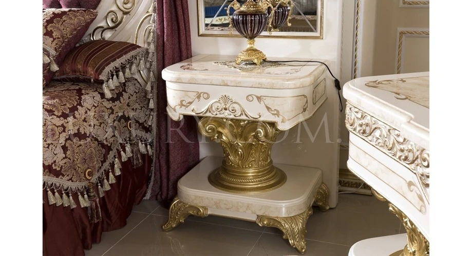 Wooden Craving Noble Luxury Set Furniture Noble Bedroom Sets Classic Home Furniture Antique Wood Bed European