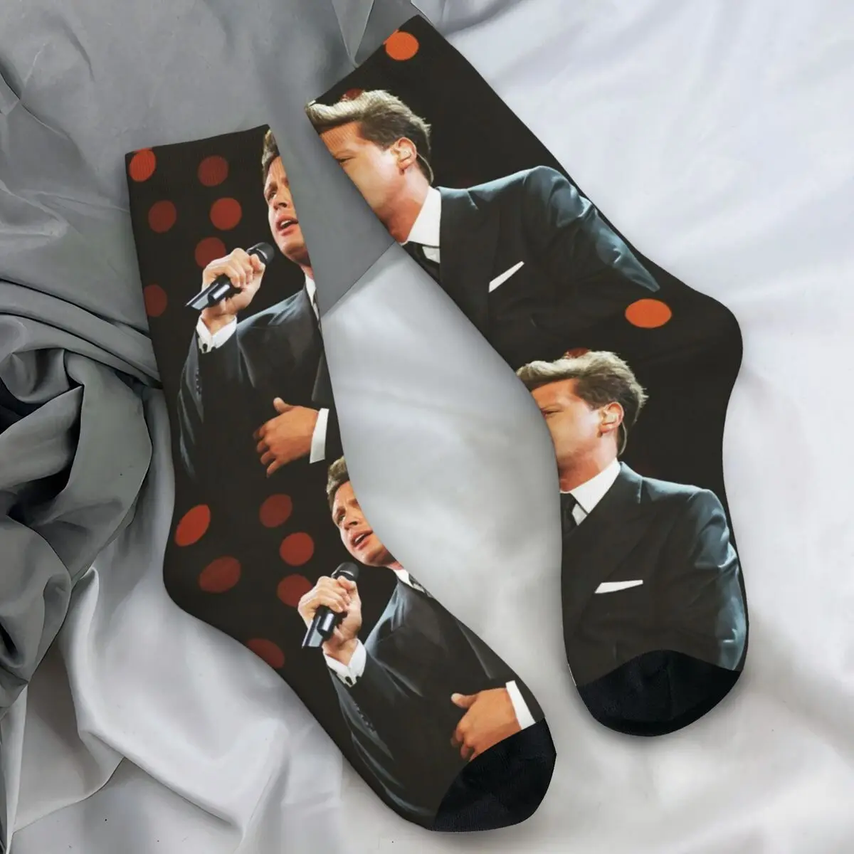 Luis Miguel Tour 2024 Mexican Singer Socks El Sol De Mexico Funny Stockings Couple Breathable Sports Socks Autumn Non-Slip Socks