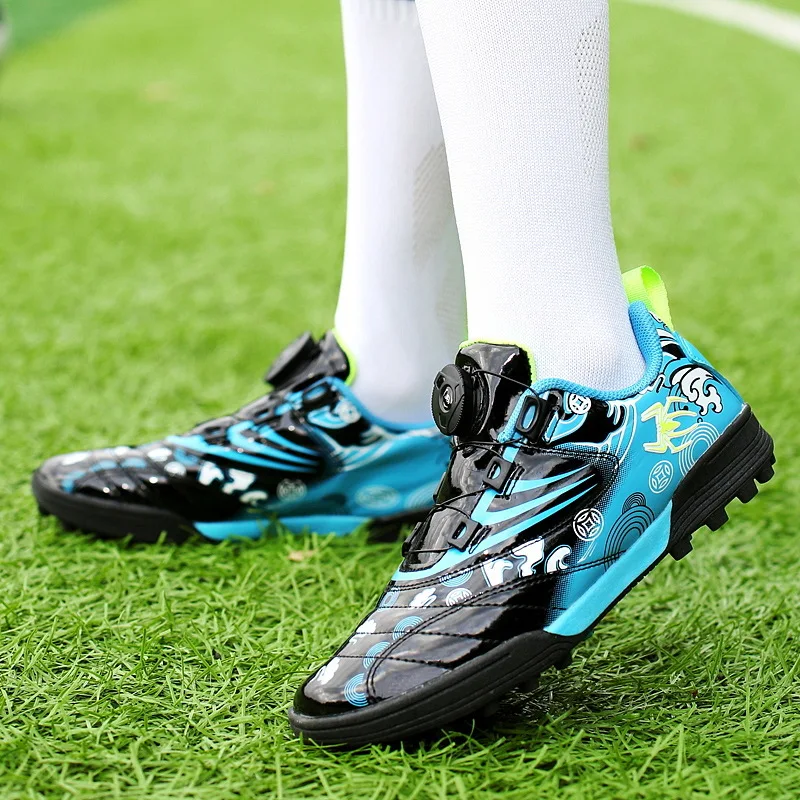 New children's shoes football shoes broken nails tf boys and girls broken nails artificial grass youth sports shoes training