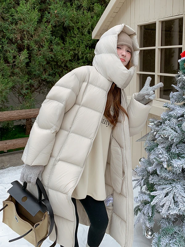 

Ultra-Thi Warm Bread down Jaet Women's Mid-Length Winter 2025 New Korean Sle Slimming 90 White Du down Outerwear