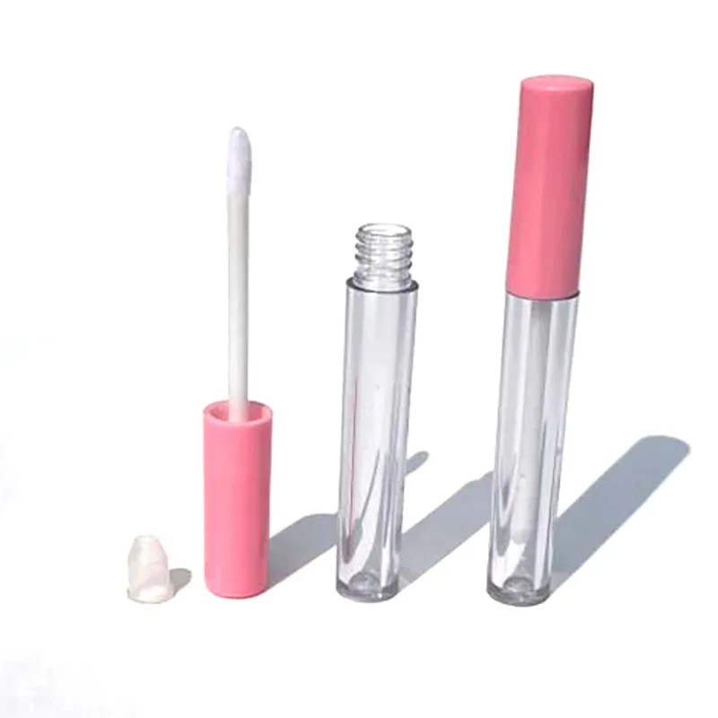 10/50 PCS 2.5ML Empty Lip Gloss Tube Cosmetic Mini Lip Gloss Containers Brush Tip Applicator Wand for Lip Refillable Makeup