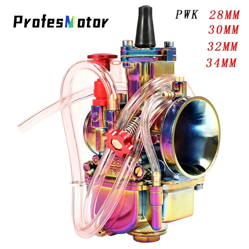 

PWK 28 30 32 34mm Motorcycle Carburetor Colorful with Power Jet for KTM Kawasaki Honda Yamaha Dirt Bike Motocross Modified Parts