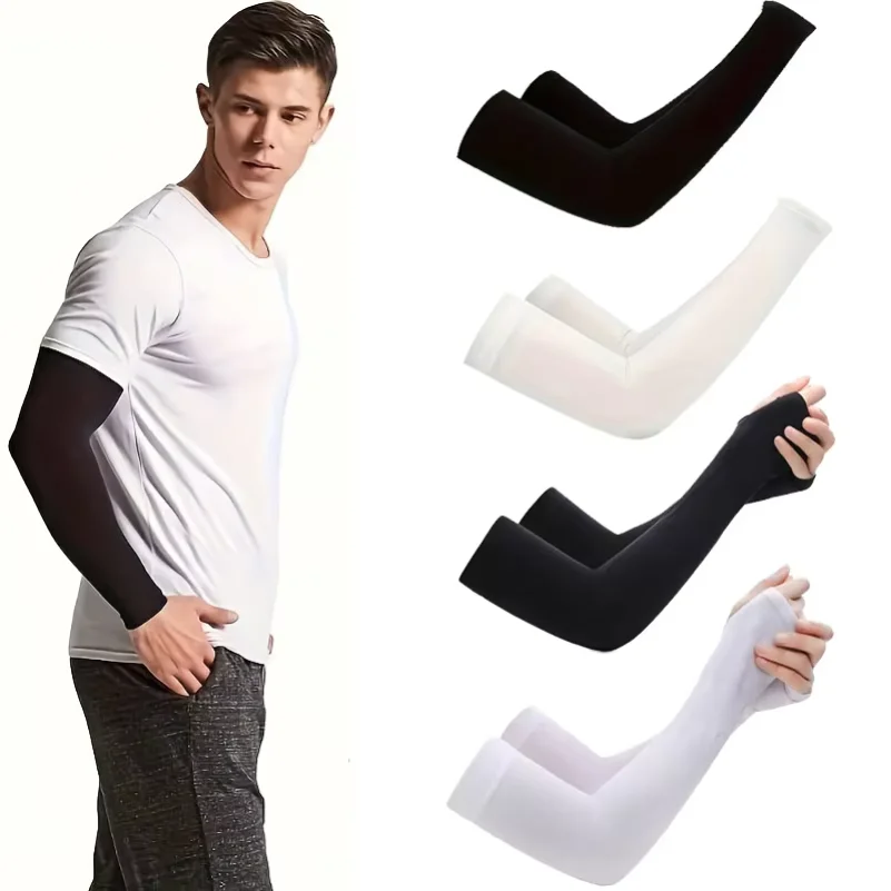 

1 Pair Summer Cycling Arm Protection Unisex Arm Cover for Men Women Riding Driving Outdoor Arm Guard Hand Sleeve Cover