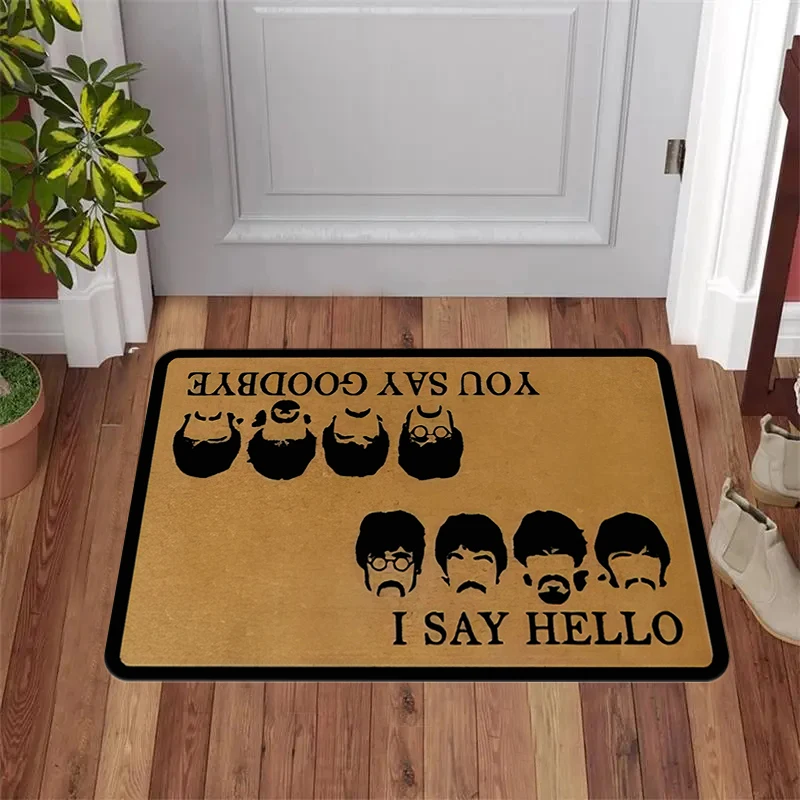 Chic 'So Long, Hello' Welcome Mat - Stain & Dust Resistant,Perfect for Indoor/Outdoor Entrances, Bedroom, Kitchen Decor