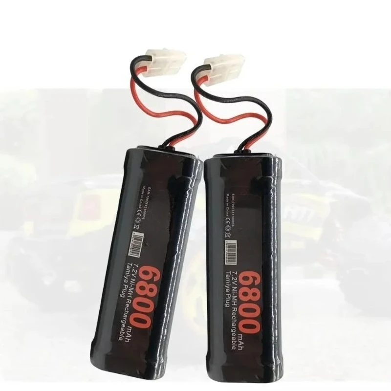 7.2V 6800mAh NiMH Replacement RC Battery with Tamiya Discharge Connector for RC Toys Racing Cars Boat Aircraft