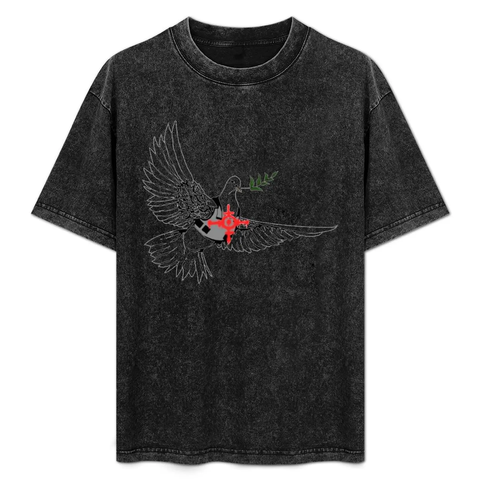 

Armored Dove of Peace T-Shirt Soft Cotton Print T-Shirt