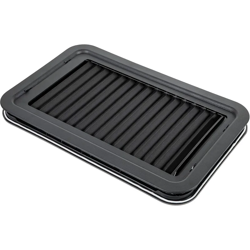 

Components 806621 Thin Shade Complete Window Kit for RV Entry Doors, Black