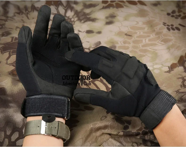 ReFire Gear Army Combat Tactical Gloves Men Military Police Soldiers Paintball Full Finger Gloves Male SWAT Fight Shoot Mittens