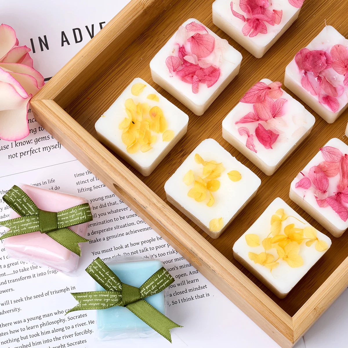 قوالب شمع تذوب مربعة الشكل ، صدف شمع شفاف ، ذوبان شمع بلا رشاش ، صناديق شموع ، لوازم مصنوعات يدوية ، أدوات سهلة الصنع ، 10-20 #5